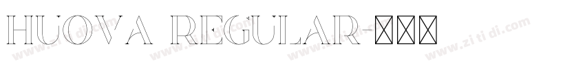 Huova Regular字体转换